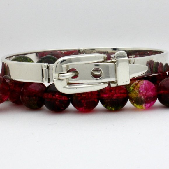 Gucci Silver Belt Buckle Bracelet - Picture 5 of 12